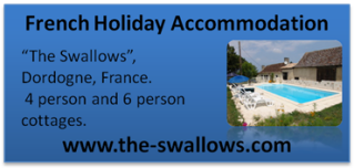 The Swallows French holiday cottages to rent in the Dordogne